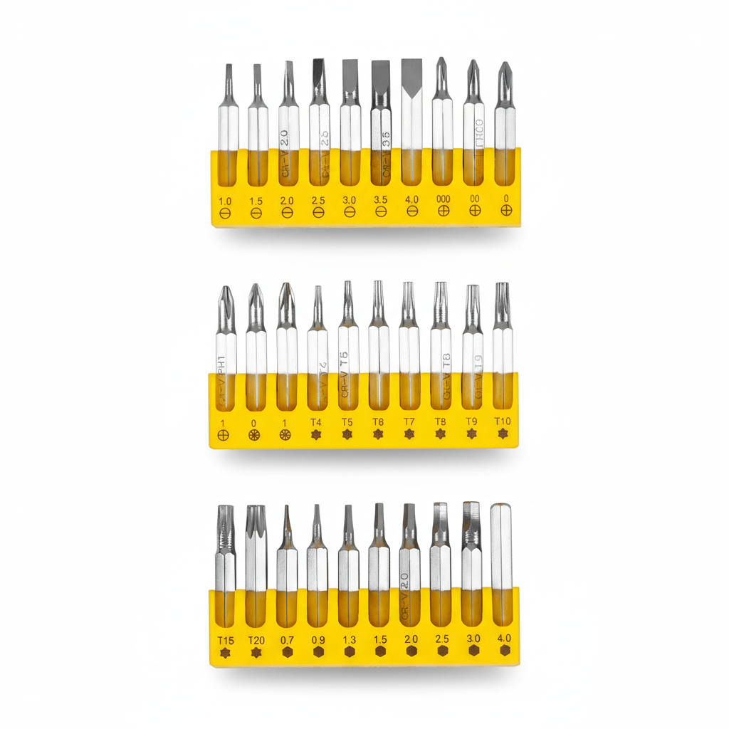 Präzisions Schraubendreher Set 32 Bits Torx PH PZ Hex Feinmechanik - MIZO.at