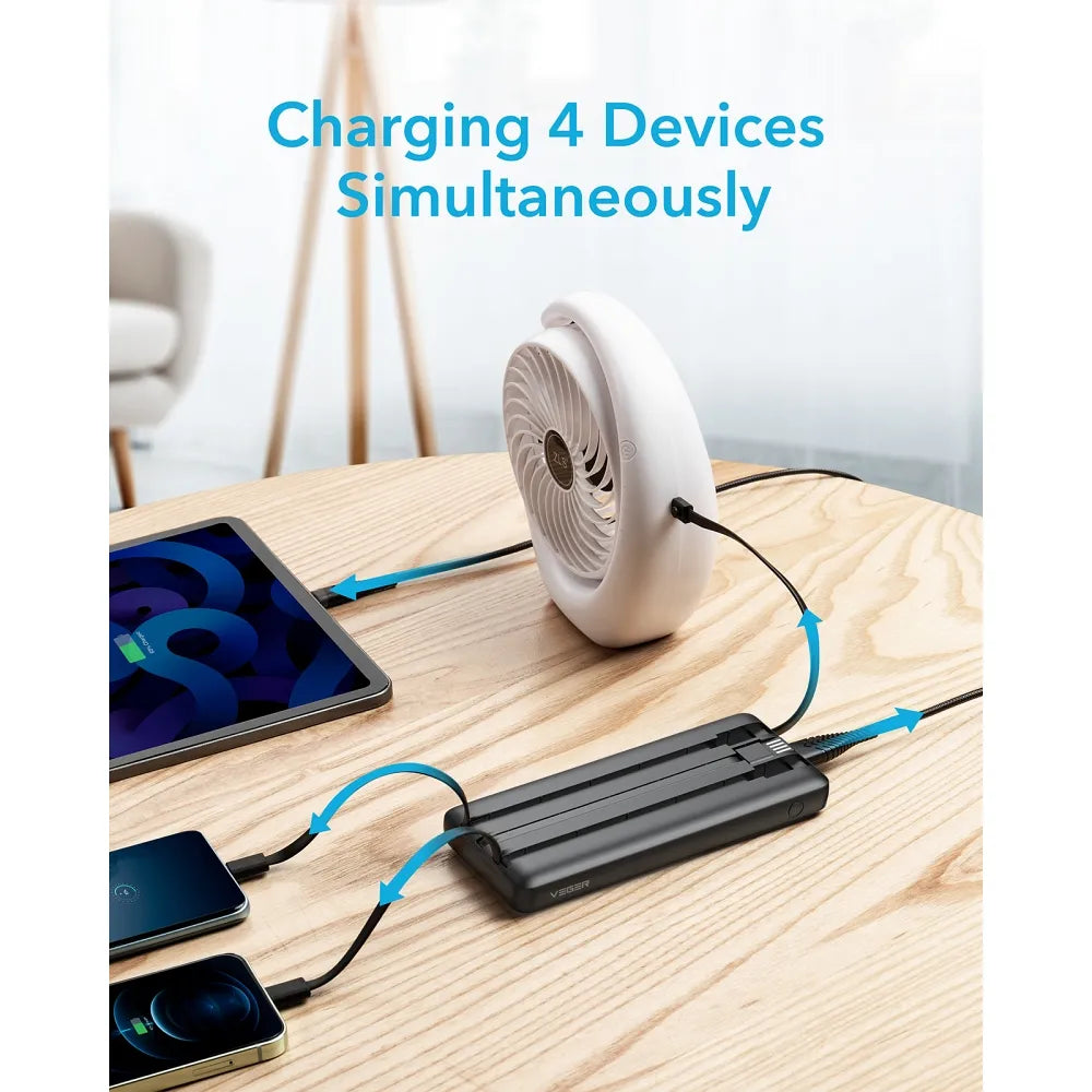 VEGER C10 Power Bank | 10000mAh Multi-Port Charging - MIZO.at