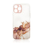 Braun Marmor iPhone 12 Pro Max Case – Transparent Gel Schutzcover Premium - MIZO.at