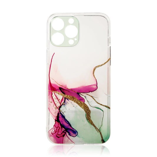 Mint Marmor iPhone 12 Pro Max Case – Transparent Gel Schutzcover Premium - MIZO.at
