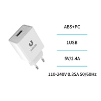 HC1640 USB Ladegerät 2.4A 12W Netzteil Weiß