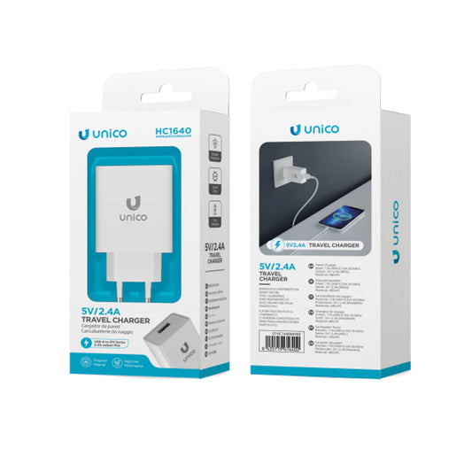 HC1640 USB Ladegerät 2.4A 12W Netzteil Weiß