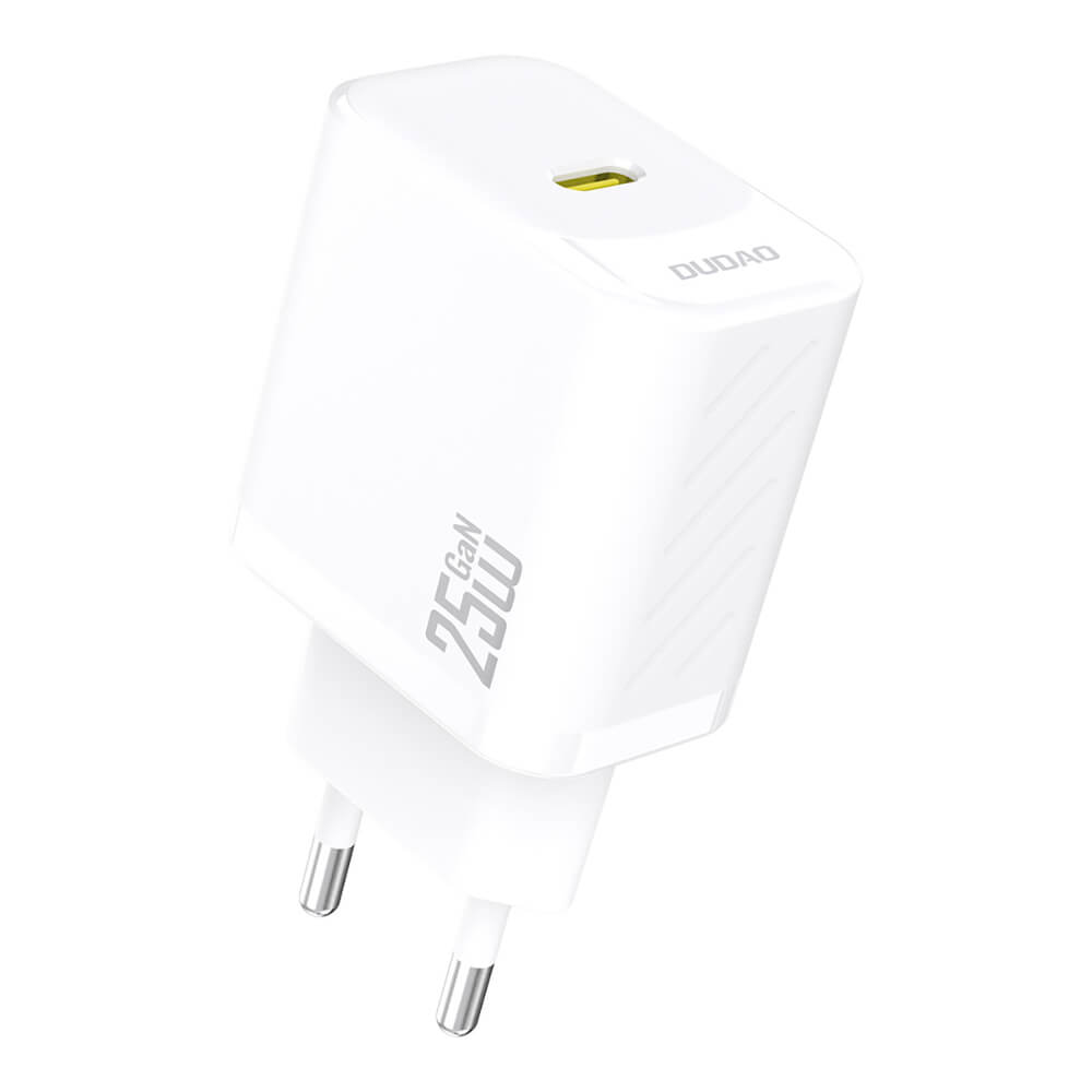 Dudao A27 25W GaN USB-C PD Schnellladegerät Weiß - MIZO.at
