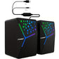Forev PC Lautsprecher Stereo RGB Beleuchtet Schwarz FV206 - MIZO.at