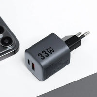 FORCELL GaN VT-31 33W Travel Charger USB-C + USB-A – Gray - MIZO.at