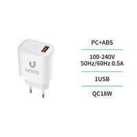 HC4468 QC 18W USB Schnellladegerät Weiß