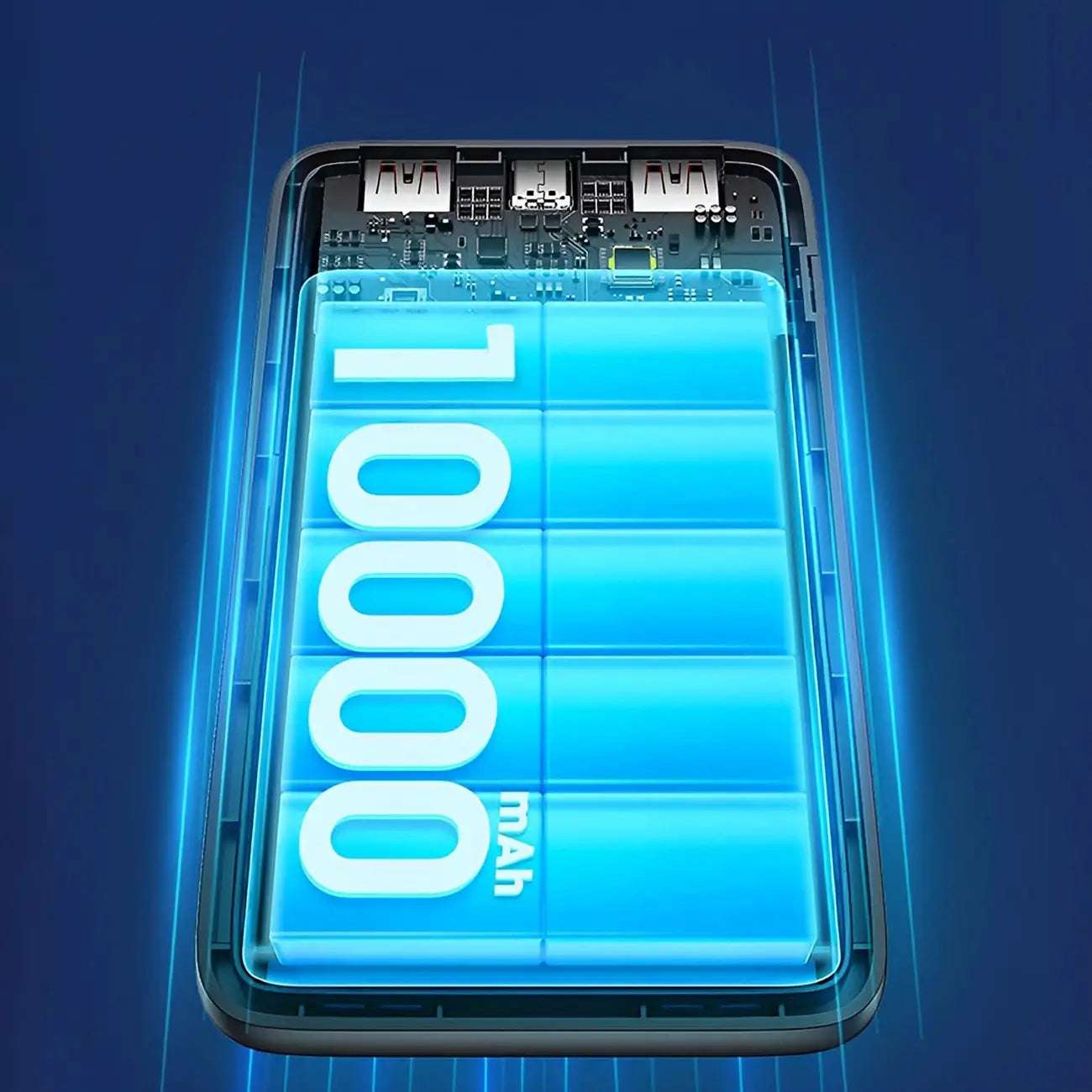 Dudao K18-1W Powerbank 10000mAh Black | Triple Port Charger