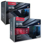 Forev PC Lautsprecher Stereo RGB Beleuchtet Schwarz FV206 - MIZO.at