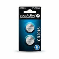 everActive CR2016 Lithium Knopfzellen 2er Pack - MIZO.at