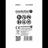 everActive CR2016 Lithium Knopfzellen 2er Pack - MIZO.at