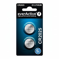 everActive CR2025 Lithium Knopfzellen 2er Pack - MIZO.at