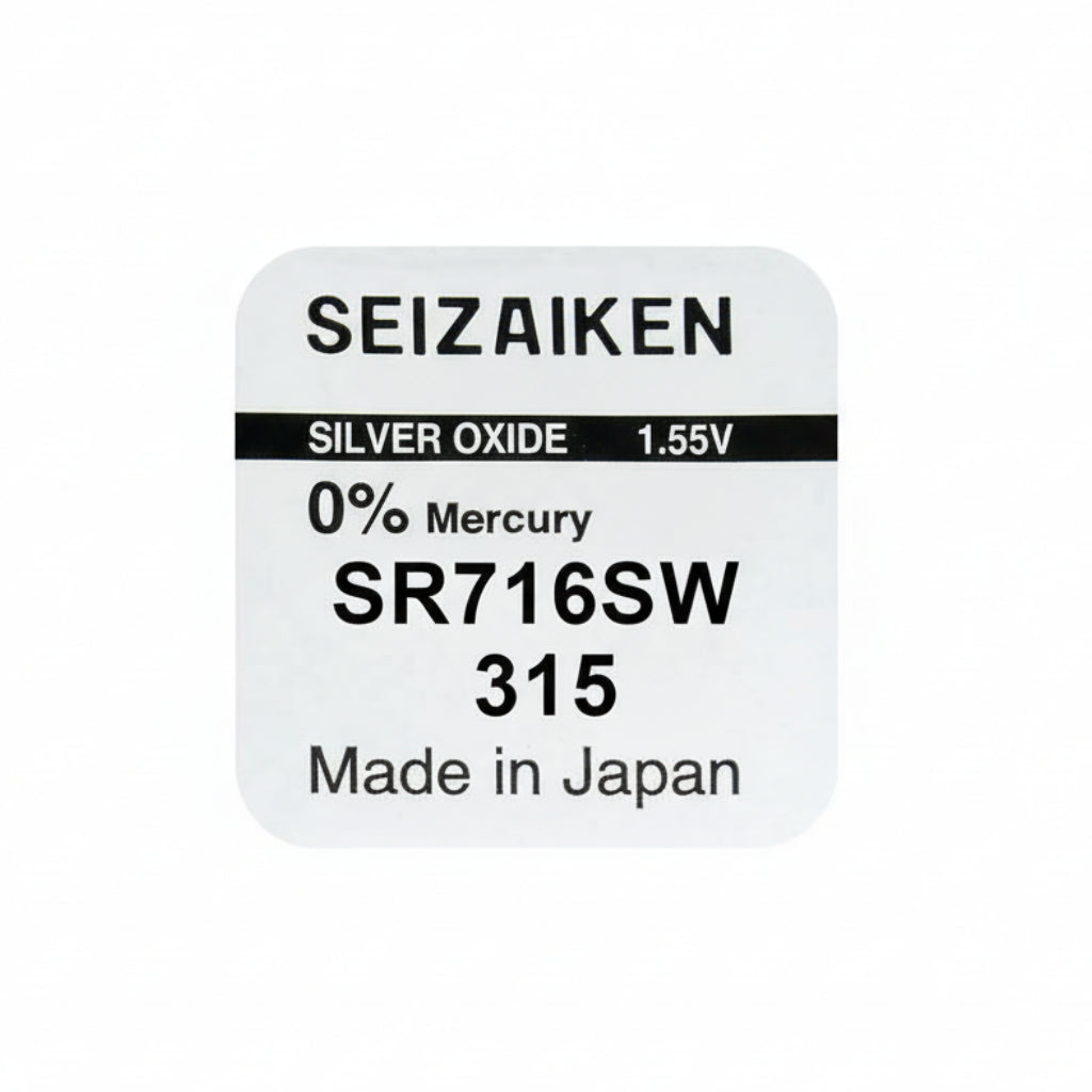 Seizaiken SEIKO 315 SR716SW Silberoxid Uhrbatterie - MIZO.at