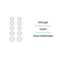 EP1900 Silikon Ohrstöpsel 5 Paar Ersatz Weiß