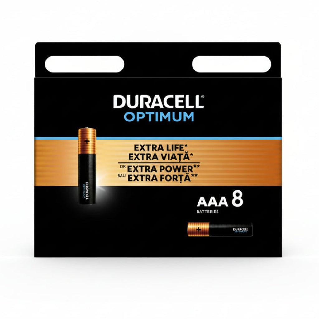 8er Pack Duracell Optimum AAA LR03 Alkaline Batterien 1,5 V - MIZO.at