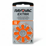 Rayovac Extra 13 Hörgerätebatterien 8er Pack PR48 ZA13 1,45V Zink Luft Batterie - MIZO.at