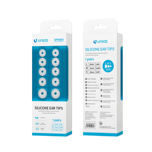 EP1900 Silikon Ohrstöpsel 5 Paar Ersatz Weiß