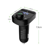 Ecobox FM Transmitter Bluetooth USB Ladegerät Auto Set X8 - MIZO.at