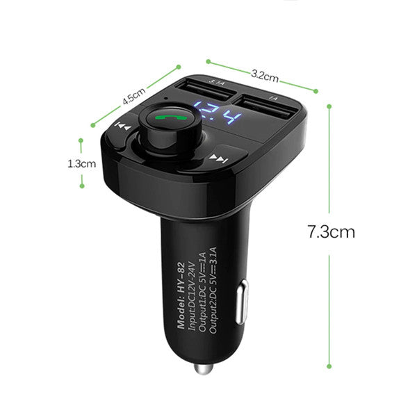 Ecobox FM Transmitter Bluetooth USB Ladegerät Auto Set X8 - MIZO.at