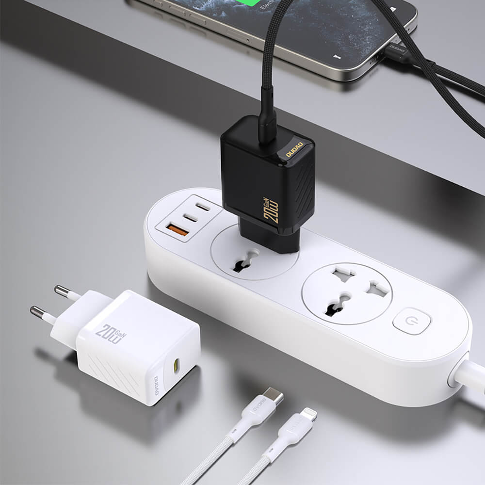 Dudao A26 20W GaN USB-C PD Schnellladegerät Schwarz - MIZO.at