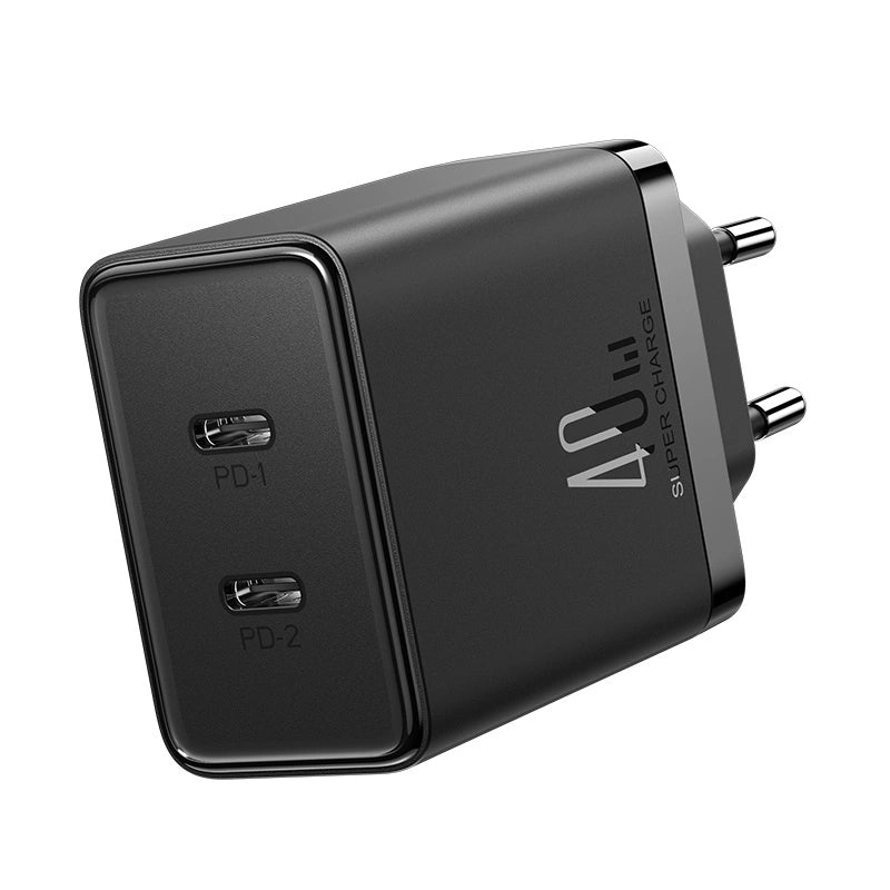 Joyroom 40W Fast Charger | Dual USB-C PD, QC Power Adapter - MIZO.at