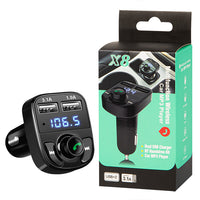 Ecobox FM Transmitter Bluetooth USB Ladegerät Auto Set X8 - MIZO.at