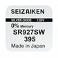 Seizaiken SEIKO 395 SR927SW Silberoxid Uhrbatterie - MIZO.at