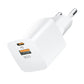 Wozinsky CMWCW 20W Dual-Port Ladegerät USB-C PD & USB-A Weiß - MIZO.at
