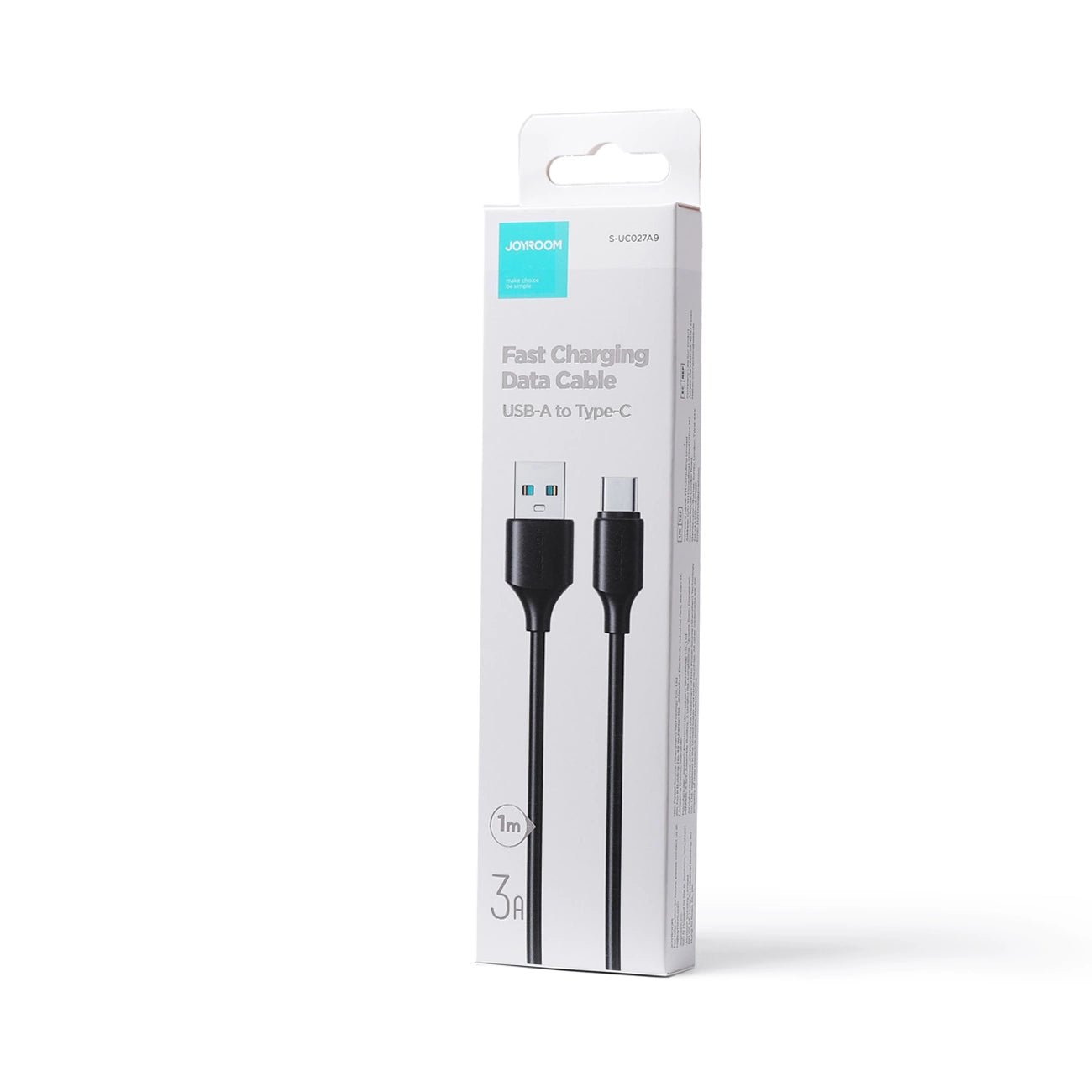 Fast Charging USB Type-C Cable | Joyroom 3A 1M Black - MIZO.at
