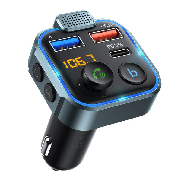 Ecobox FM Transmitter Bluetooth 12-24V Dual USB PD 20W - MIZO.at