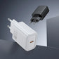 Hoco N60 USB-C QC PD 20W Ladegerät + USB-C auf Lightning Kabel Weiß - MIZO.at