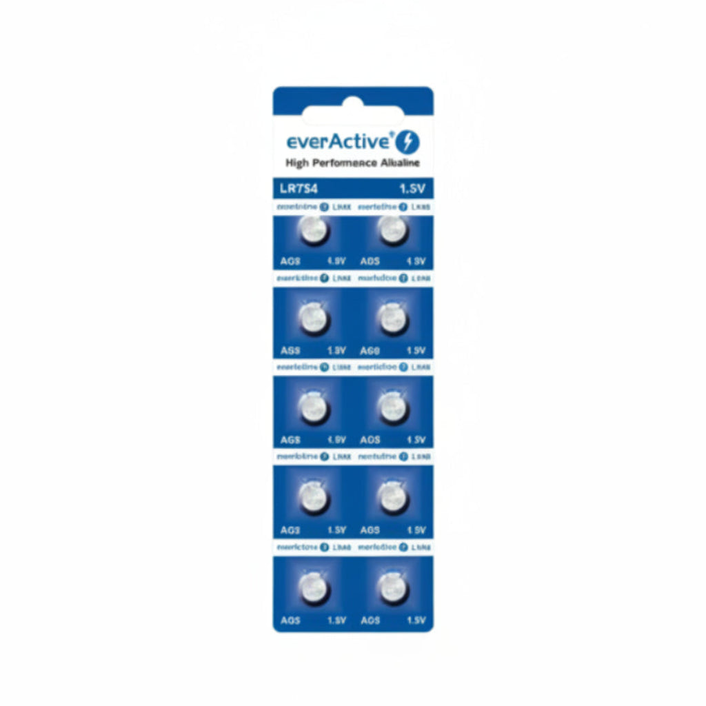 everActive AG5 LR754 Alkaline Knopfzellen 10er Pack Mercury Free - MIZO.at