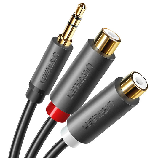 UGREEN RCA Audio Adapter | 0.25M Female Cable Gray - MIZO.at