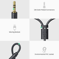 UGREEN RCA Audio Adapter | 0.25M Female Cable Gray - MIZO.at