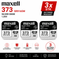 Maxell 373 SR916SW Silberoxid Knopfzelle Batterie 1,55V – 3 Stk. - MIZO.at