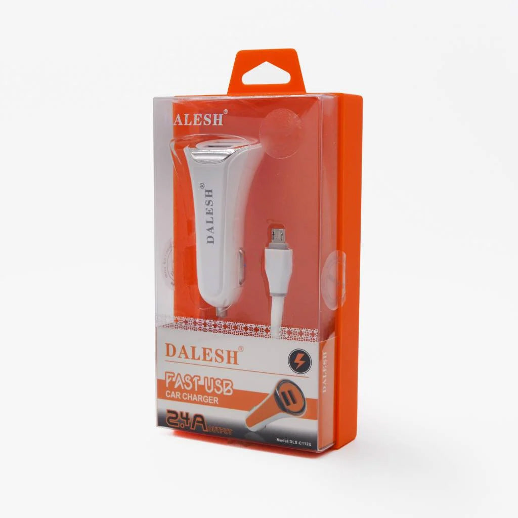 Dalesh Fast Micro USB Car Charger | 2.4A Quick Charge - MIZO.at