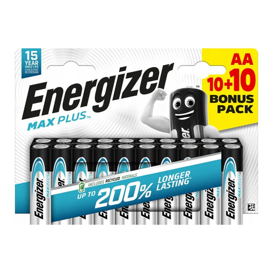 20er Pack Energizer MAX Plus AA LR6 Alkaline Batterien