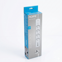 MORRE M406 Steckdosenleiste 4-fach + 3x USB | 1,5 m
