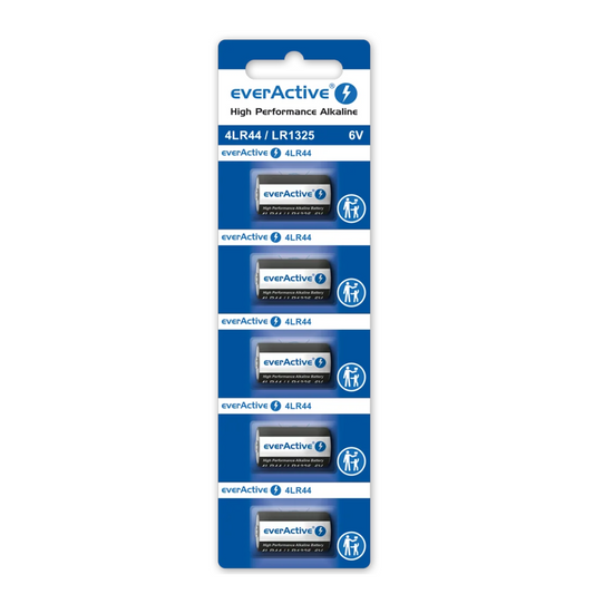 5er Pack everActive 4LR44 / LR1325 / 544A Alkaline Batterie 6V - MIZO.at