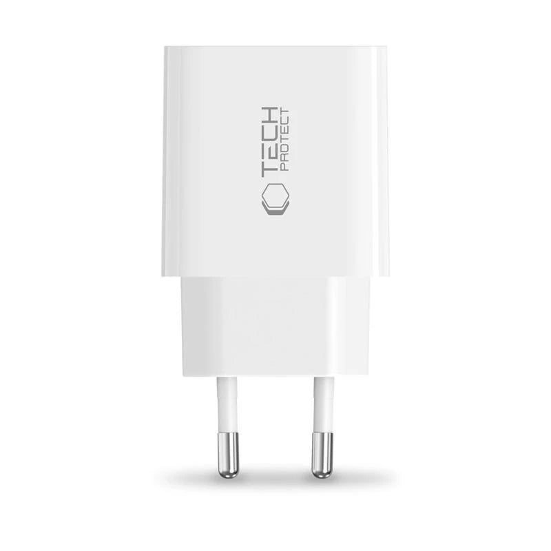 Tech-Protect NC20W PD Charger | 20W Fast Charging, White - MIZO.at