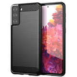 Samsung S21 5G Carbon Case – TPU Schutzcover Schwarz - MIZO.at