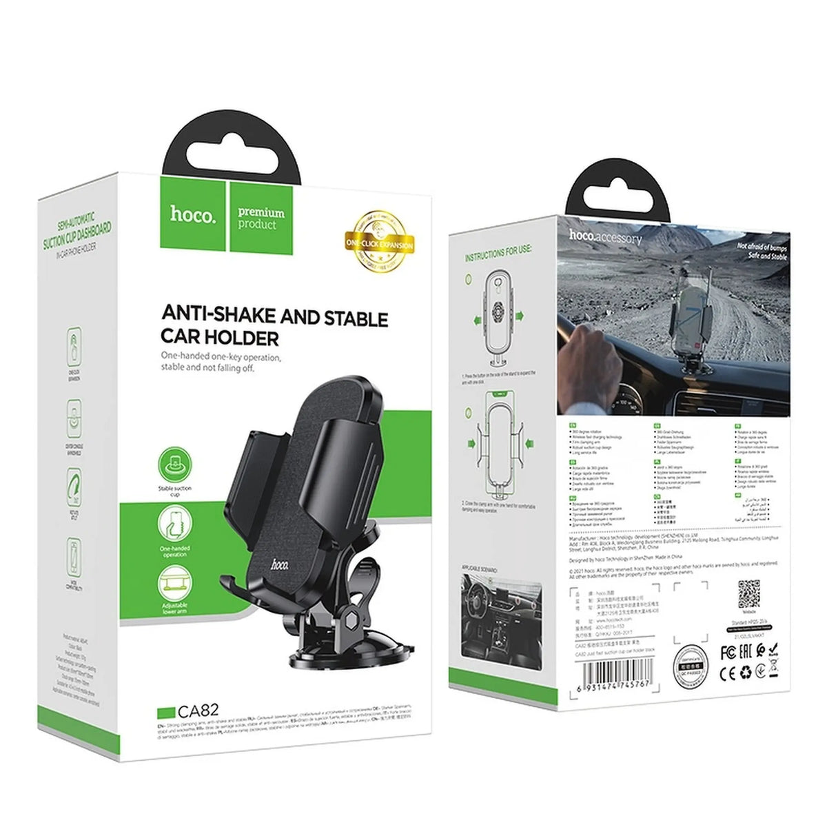 Hoco CA82 Just Fast Autohalterung – Schwarz