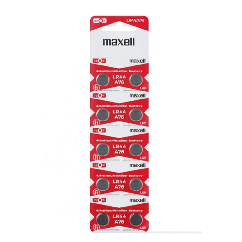 10er Pack Maxell G13 AG13 LR44 Alkaline Mini Batterien