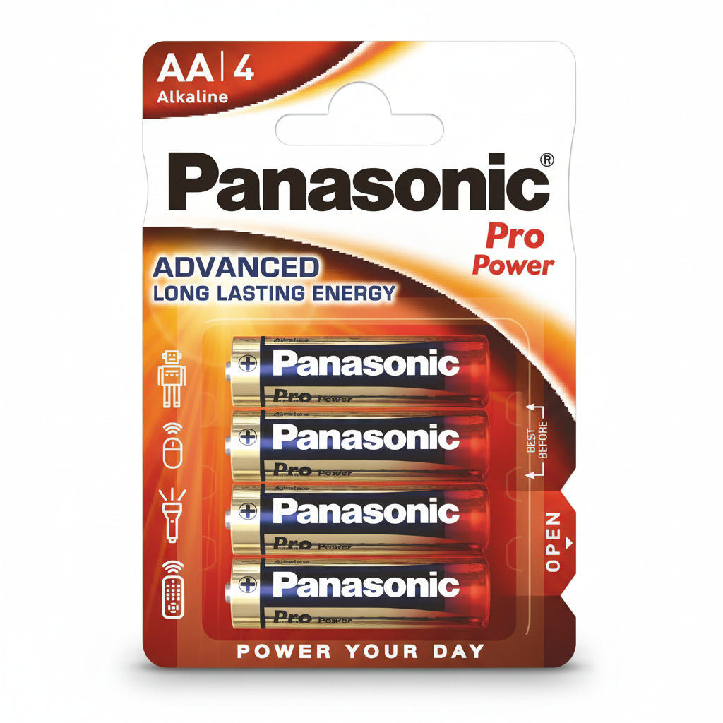 AA Batterie 1.5V LR6 Mignon Pro Power 4er Pack Panasonic - MIZO.at