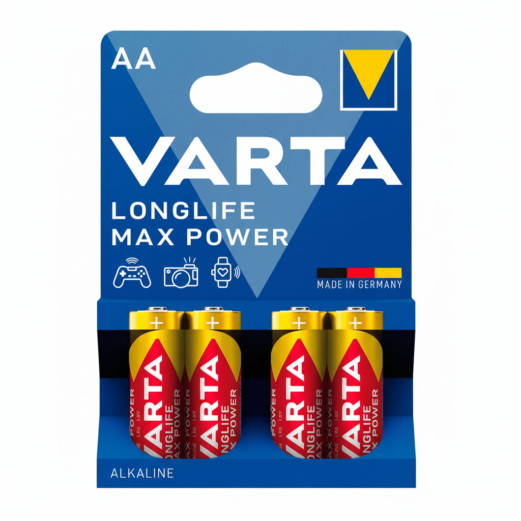 4er Pack Varta Max Power AA LR6 Alkaline Batterien - MIZO.at