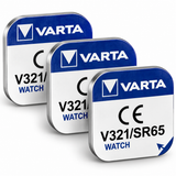 VARTA 321 SR616SW 1,55V Silberoxid Knopfzellen – 3er Pack