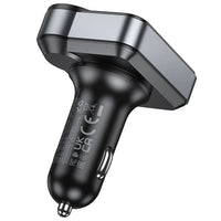 Hoco E86 Bluetooth FM Transmitter 48W mit USB-C & USB-A Schwarz - MIZO.at