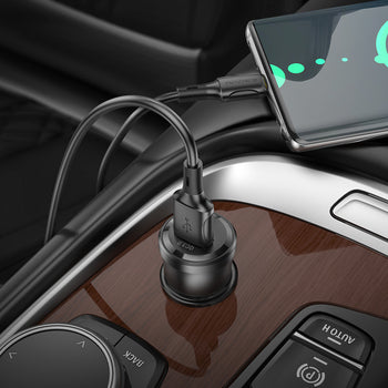Borofone BZ23 Noble Car Charger 18W USB QC 3.0 | 3A, Black - MIZO.at