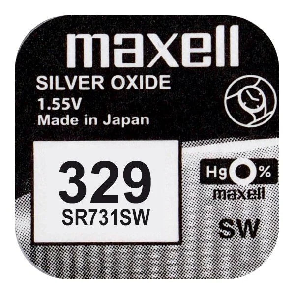 Maxell 329 Silver battery – 1.55V SR731SW button cell