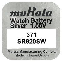 Murata 371 SR920SW Silber Knopfzelle 1,55 V - MIZO.at