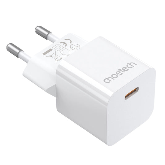 Choetech USB-C Ladegerät 20W PD Schnelllade-Wandadapter PD5010 – Weiß - MIZO.at
